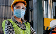 industrial plant workers