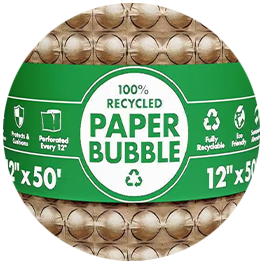 100% recycled paper bubble